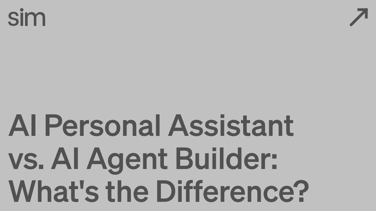 AI Personal Assistant vs. AI Agent Builder: What's the Difference?