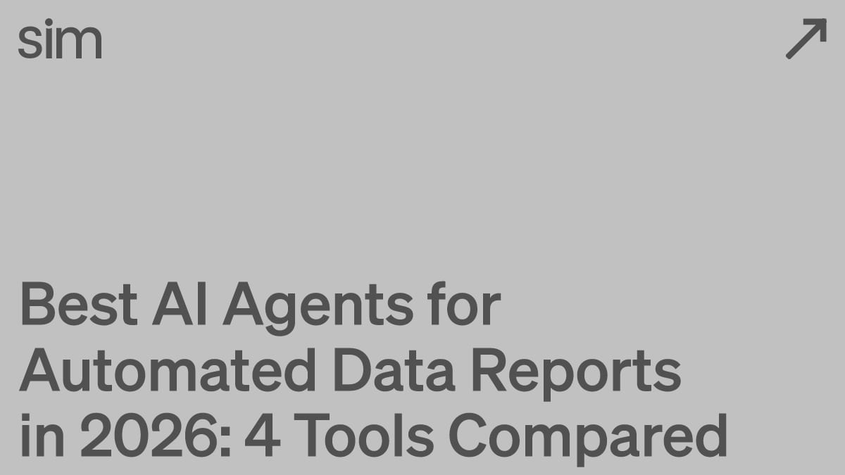 Best AI Agents for Automated Data Reports in 2026: 4 Tools Compared