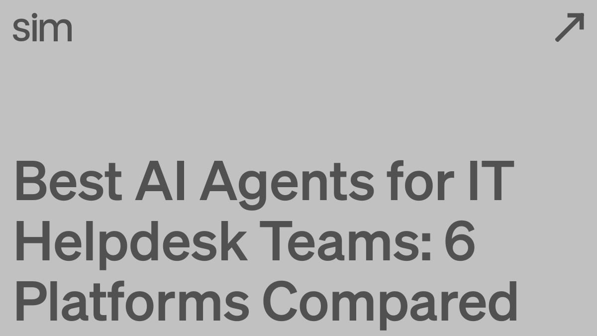 Best AI Agents for IT Helpdesk Teams: 6 Platforms Compared