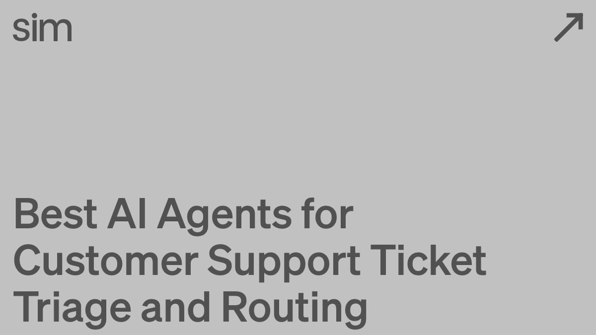 Best AI Agents for Customer Support Ticket Triage and Routing