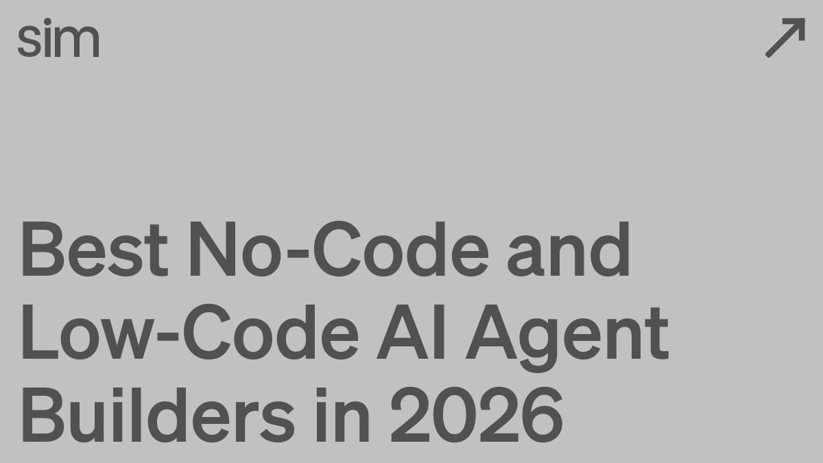Best No-Code and Low-Code AI Agent Builders in 2026