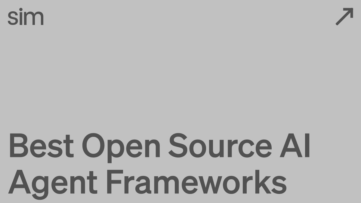 Best Open Source AI Agent Frameworks