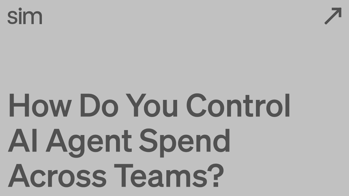 How Do You Control AI Agent Spend Across Teams?