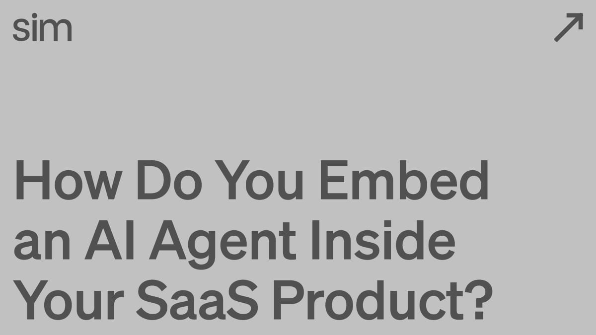 How Do You Embed an AI Agent Inside Your SaaS Product?