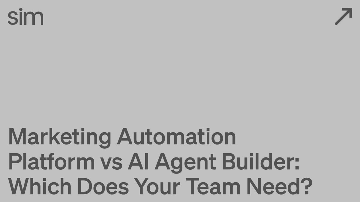 Marketing Automation Platform vs AI Agent Builder: Which Does Your Team Need?